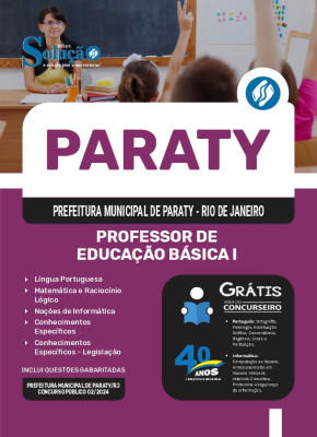 Apostila Prefeitura de Paraty - RJ 2024 - Professor de Educação Básica I - Imagem 1