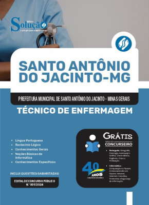 Apostila Prefeitura de Santo Antônio do Jacinto - MG 2024 - Técnico de Enfermagem - Imagem 3