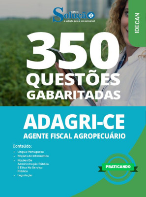 Caderno de Questões ADAGRI-CE - Agente Fiscal Agropecuário em PDF - 350 Questões Gabaritadas - Imagem 1