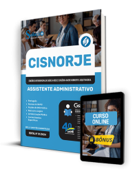 Capa Apostila CISNORJE 2024 - Assistente Administrativo