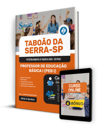 Capa Apostila Prefeitura de Taboão da Serra - SP 2024 - Professor de Educação Básica I (PEB I)