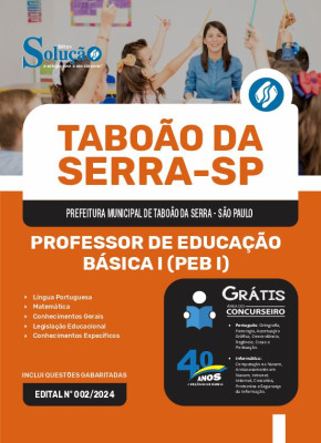 Apostila Prefeitura de Taboão da Serra - SP 2024 - Professor de Educação Básica I (PEB I) - Imagem 3