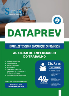 Apostila DATAPREV 2024 - Auxiliar de Enfermagem do Trabalho - Imagem 3