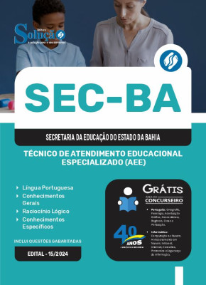 Apostila SEC-BA 2024 - Técnico de Atendimento Educacional Especializado (AEE) - Imagem 3