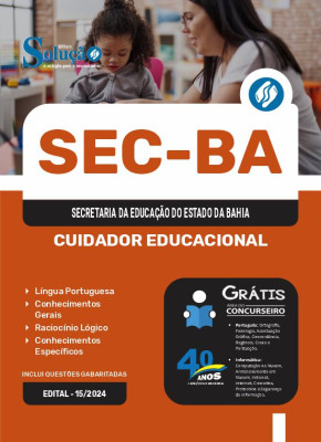 Apostila SEC-BA 2024 - Cuidador Educacional - Imagem 3