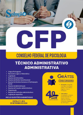 Apostila CFP 2024 - Técnico Administrativo/Administrativa - Imagem 3