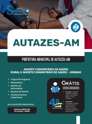 Apostila Prefeitura de Autazes - AM  - Agente Comunitário de Saúde - Rural e Agente Comunitário de Saúde - Urbano - Imagem 3