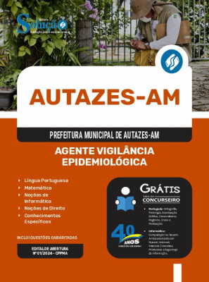 Apostila Prefeitura de Autazes - AM em PDF 2024 - Agente Vigilância Epidemiológica - Imagem 1