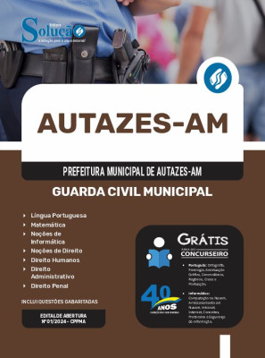 Apostila Prefeitura de Autazes - AM 2024 - Guarda Civil Municipal - Imagem 3