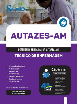 Apostila Prefeitura de Autazes - AM em PDF 2024 - Técnico de Enfermagem - Imagem 1