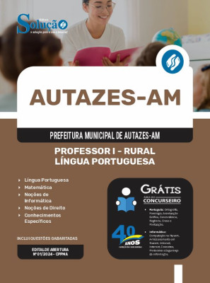 Apostila Prefeitura de Autazes - AM  - Professor I - Rural - Língua Portuguesa - Imagem 3