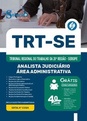 Apostila TRT-SE 2024 - Analista Judiciário - Área Administrativa - Imagem 3