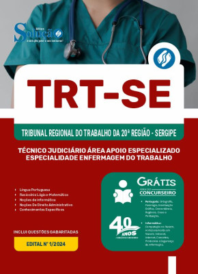 Apostila TRT-SE 2024 - Técnico Judiciário - Área Apoio Especializado - Especialidade: Enfermagem do Trabalho - Imagem 3