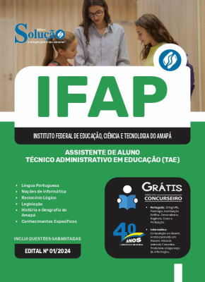 Apostila IFAP 2024 - Assistente de Aluno - Técnico Administrativo em Educação (TAE) - Imagem 3