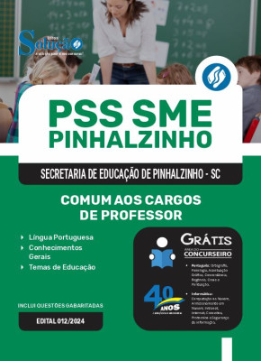 Apostila PSS SME Pinhalzinho - SC 2024 - Comum aos Cargos de Professor - Imagem 3