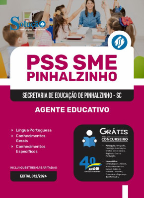 Apostila PSS SME Pinhalzinho - SC 2024 - Agente Educativo - Imagem 3