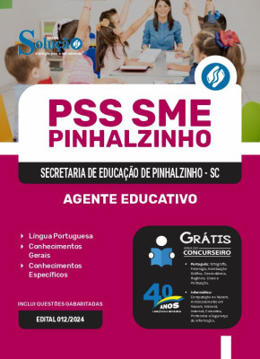 Apostila PSS SME Pinhalzinho - SC em PDF 2024 - Agente Educativo - Imagem 1