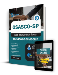 Capa Apostila Câmara de Osasco - SP 2024 - Técnico de Ouvidoria