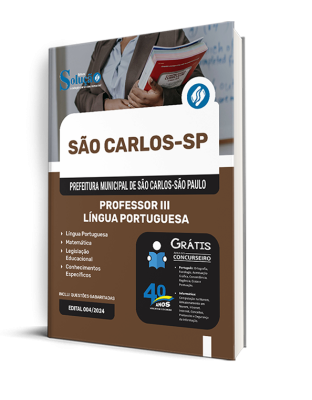 Apostila Prefeitura de São Carlos - SP 2024 - Professor III - Língua Portuguesa - Imagem 2