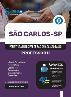 Apostila Prefeitura de São Carlos - SP 2024 - Professor II - Imagem 3