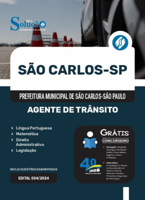 Apostila Prefeitura de São Carlos - SP 2024 - Agente de Trânsito - Imagem 3