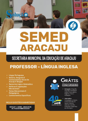 Apostila SEMED Aracaju 2024 - Professor - Língua Inglesa - Imagem 3