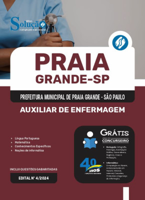 Apostila Prefeitura de Praia Grande - SP 2024 - Auxiliar de Enfermagem - Imagem 3