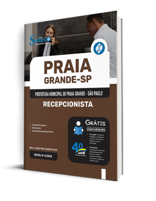 Apostila Prefeitura de Praia Grande - SP 2024 - Recepcionista - Imagem 2