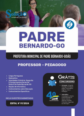 Apostila Prefeitura de Padre Bernardo - GO 2024 - Professor - Pedagogo - Imagem 3