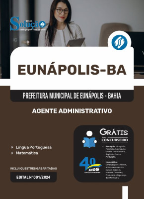 Apostila Prefeitura de Eunápolis - BA  - Agente Administrativo - Imagem 3