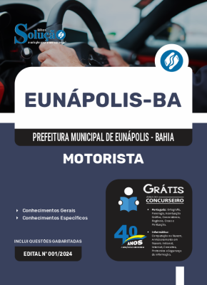 Apostila Prefeitura de Eunápolis - BA em PDF  - Motorista - Imagem 1