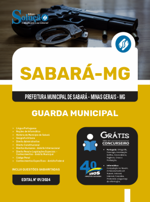 Apostila Prefeitura de Sabará - MG 2024 - Guarda Municipal - Imagem 3