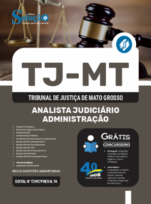 Apostila TJ-MT 2024 - Analista Judiciário - Administração - Imagem 3