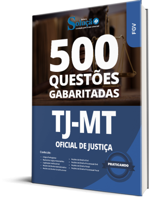 Caderno de Questões TJ-MT - Oficial de Justiça - 500 Questões Gabaritadas - Imagem 1