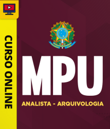 Capa Curso MPU - Analista - Arquivologia