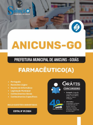 Apostila Prefeitura de Anicuns - GO 2024 - Farmacêutico(a) - Imagem 3