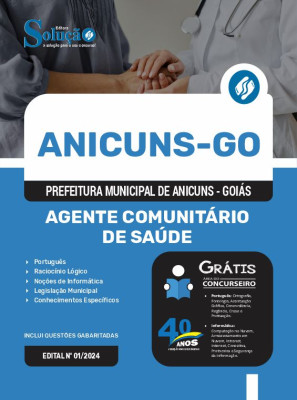 Apostila Prefeitura de Anicuns - GO 2024 - Agente Comunitário de Saúde - Imagem 3