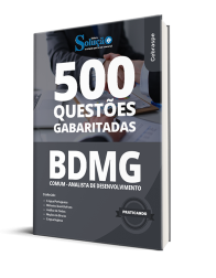 Capa Caderno de Questões BDMG - Comum - Analista de Desenvolvimento - 500 Questões Gabaritadas