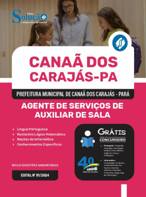 Apostila Prefeitura de Canaã dos Carajás - PA 2024 - Agente de Serviços de Auxiliar de Sala - Imagem 3