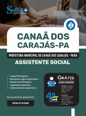 Apostila Prefeitura de Canaã dos Carajás - PA 2024 - Assistente Social - Imagem 3