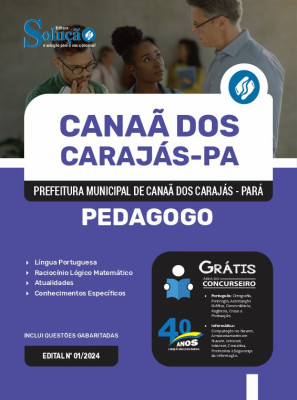 Apostila Prefeitura de Canaã dos Carajás - PA 2024 - Pedagogo - Imagem 3