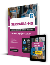 Capa Apostila Prefeitura de Serrania - MG 2024 - Monitor(a) Escolar I