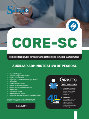 Apostila CORE-SC 2024 - Auxiliar Administrativo de Pessoal - Imagem 3