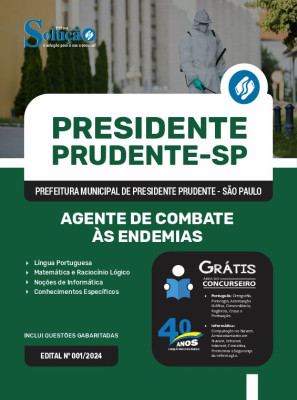 Apostila Prefeitura de Presidente Prudente - SP 2024 - Agente de Combate às Endemias - Imagem 3