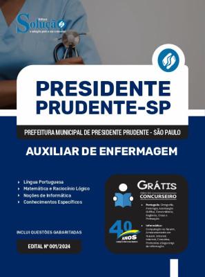 Apostila Prefeitura de Presidente Prudente - SP 2024 - Auxiliar de Enfermagem - Imagem 3