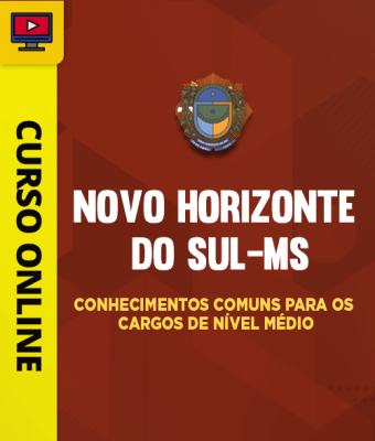 Curso Prefeitura de Novo Horizonte do Sul-MS - Conhecimentos Comuns para os Cargos de Nível Médio - Imagem 1