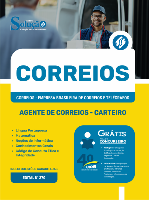 Apostila CORREIOS 2024 - Agente de Correios - Carteiro - Imagem 3