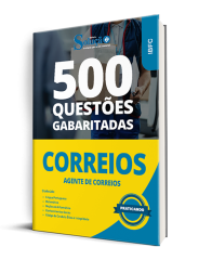 Capa Caderno de Questões CORREIOS - Agente de Correios - 500 Questões Gabaritadas