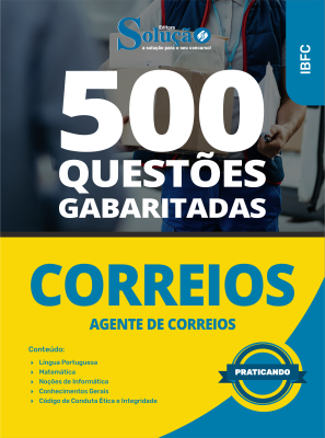 Caderno de Questões CORREIOS - Agente de Correios - 500 Questões Gabaritadas - Imagem 2