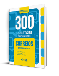 Capa Caderno de Questões CORREIOS - Conhecimentos Básicos - Provas Anteriores - 300 Questões Comentadas